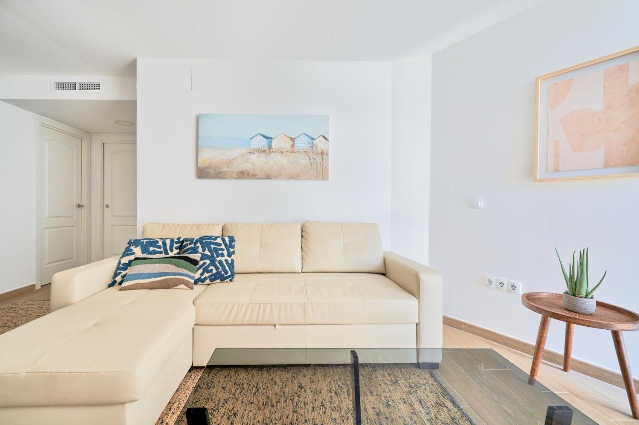 Apartamento En Primera Linea De Playa En La Malagueta Malaga Bagian luar foto