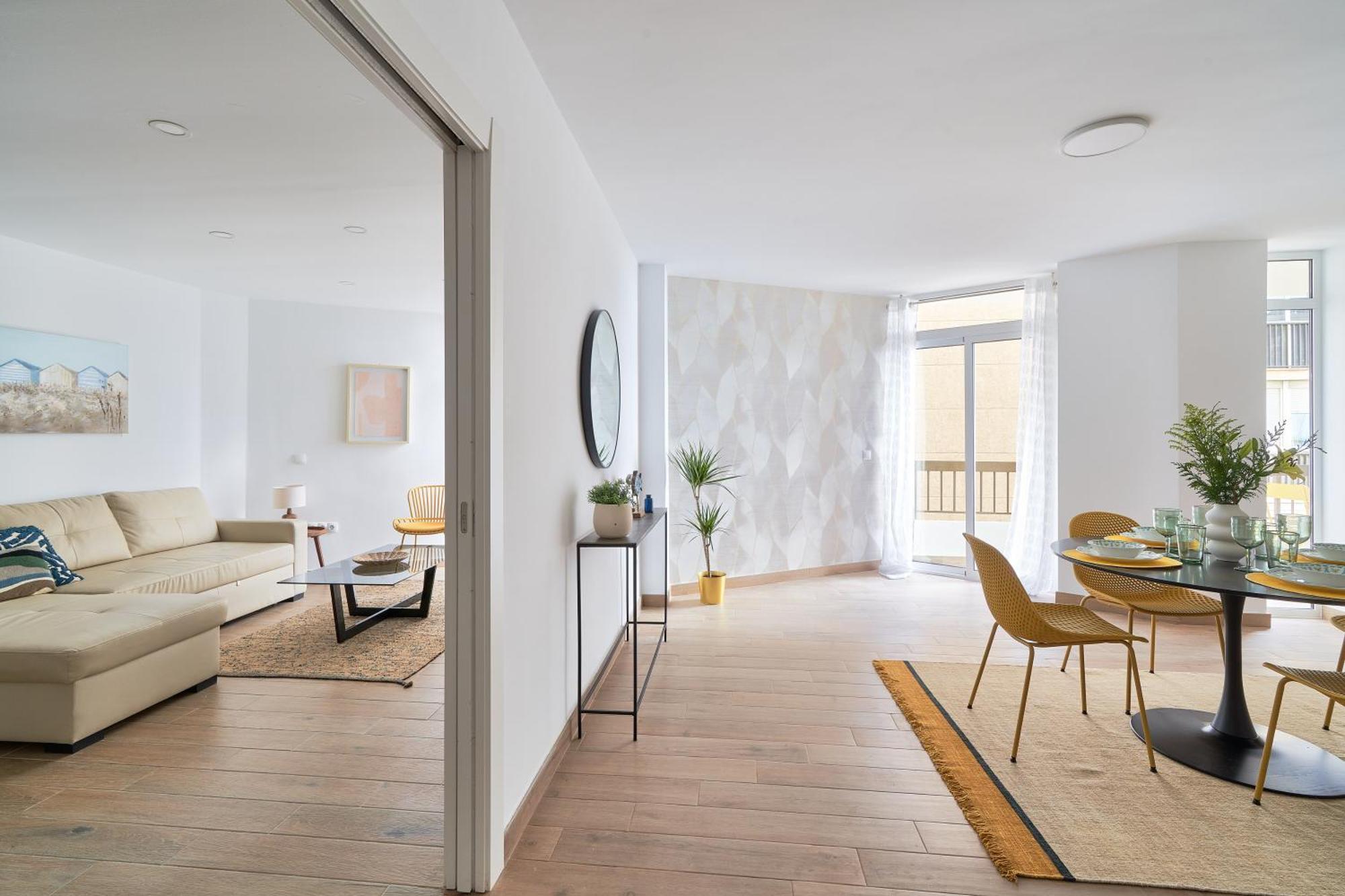 Apartamento En Primera Linea De Playa En La Malagueta Malaga Bagian luar foto